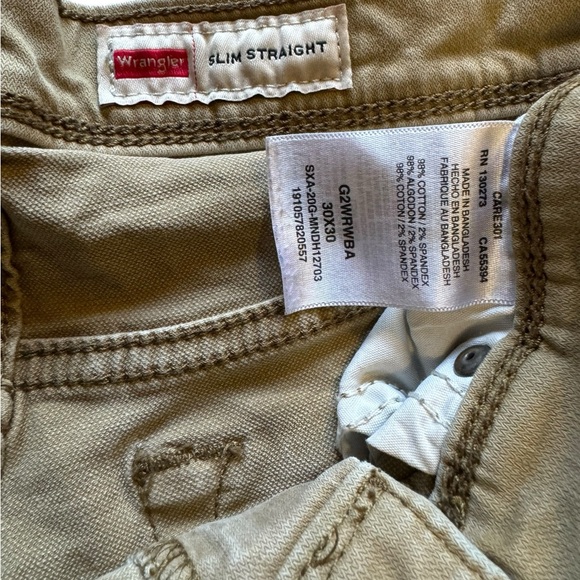 🦩5/$30🦩 30X30 Men’s Wrangler Tan Jeans - Picture 5 of 5